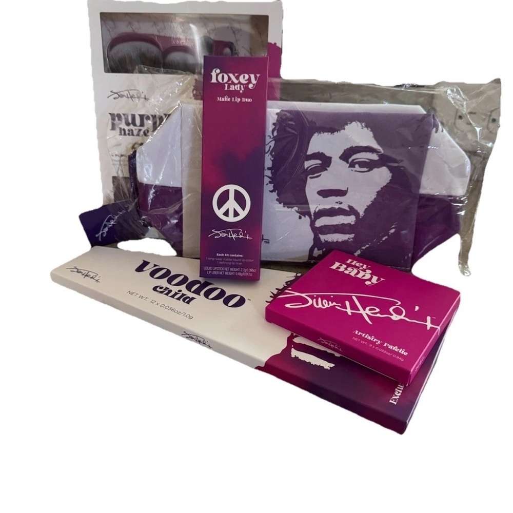 Jimi Hendrix 5 piece Vegan Make Up bundle by Rock & Roll Beauty